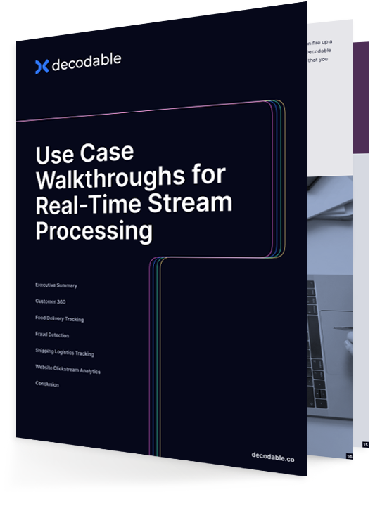 Use Case Walk Throughs for Real-Time Stream Processing eBook